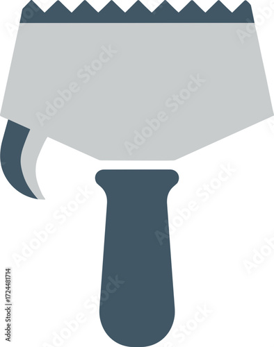 Simple Flat Bottle Opener Creative Metallic Equipment Icon Illustration
