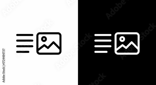 Image Transmission Icon: Dynamic image transfer icon conveying a sense of speed, featuring an abstract representation of a landscape photograph in transit.