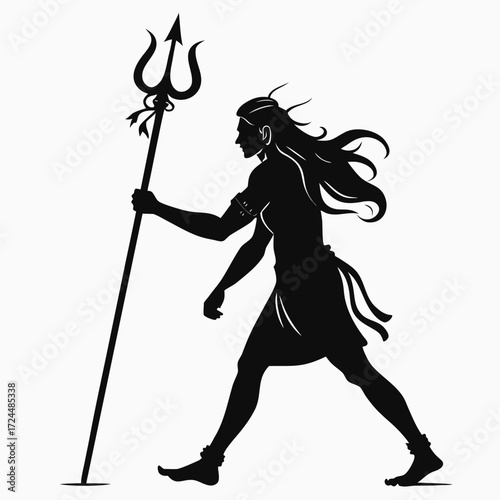 silhouette of a knight