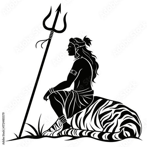 lord Shiva with Trishul