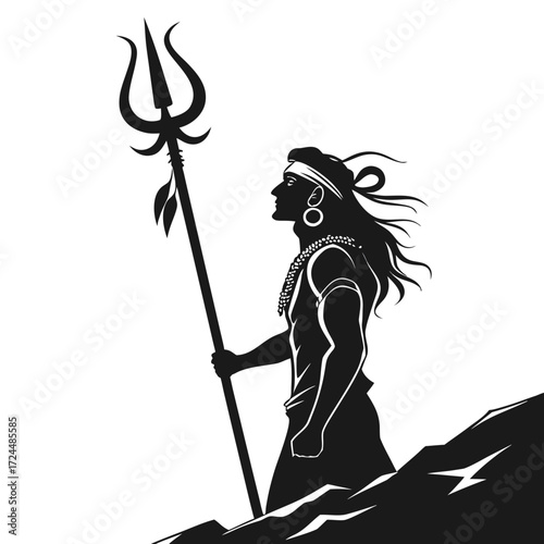 vector illustration of a knight