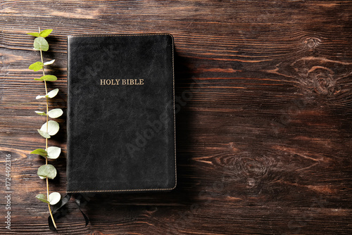 Holy Bible and eucalyptus b...