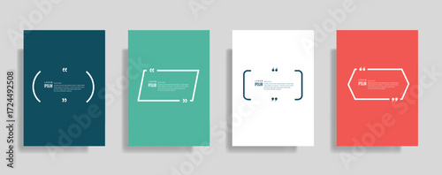 Colorful quote templates for modern presentations and social media, perfect for branding messages and adding visual interest to your content strategy
