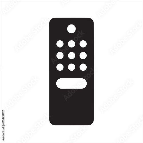 Remote control icon symbol vector in simple style for personal and commercial use it can be used for web design and user interface elements too with minimalist shape
