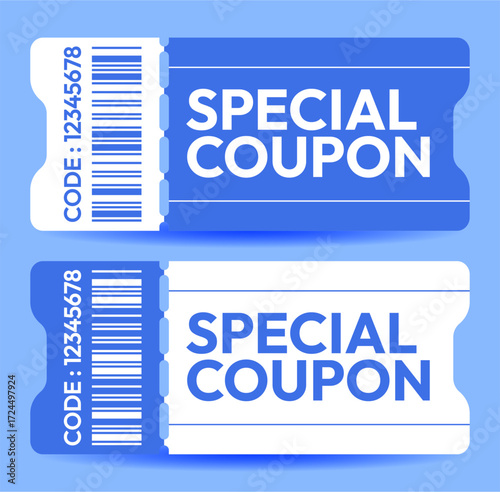 Special Coupon Tickets with Barcode