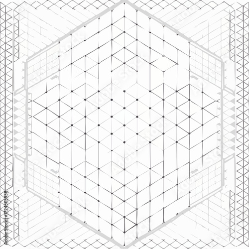 Seamless pattern geometric. black and white background.
3
