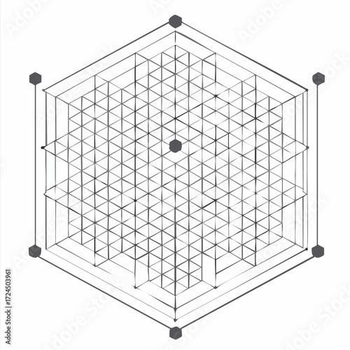 Seamless pattern geometric. black and white background.
4