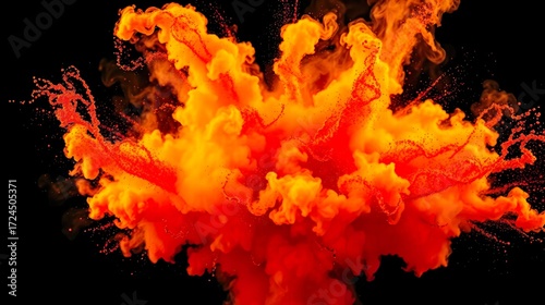 orange explosion