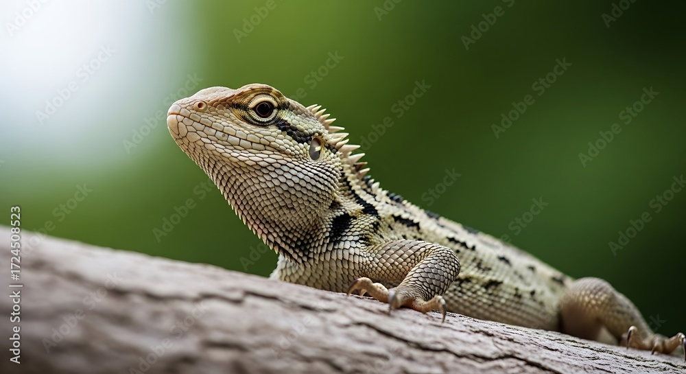 Fototapeta premium Garden Lizard Portrait.