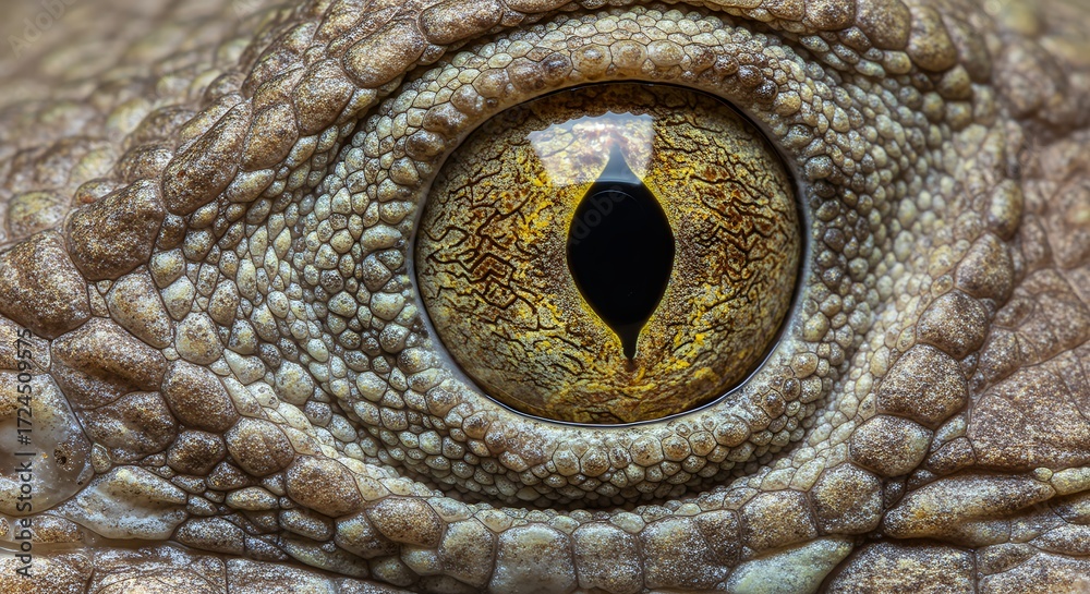 Fototapeta premium Lizard eye closeup