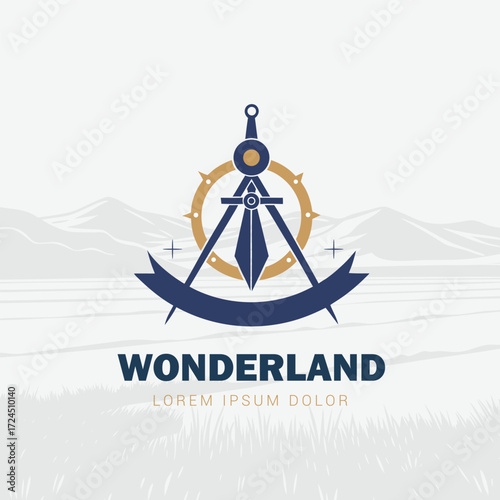 Modern Land Survey and Mapping Logo for Professional Identity
