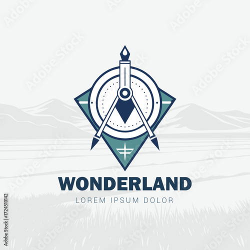 Modern Land Survey and Mapping Logo for Professional Identity