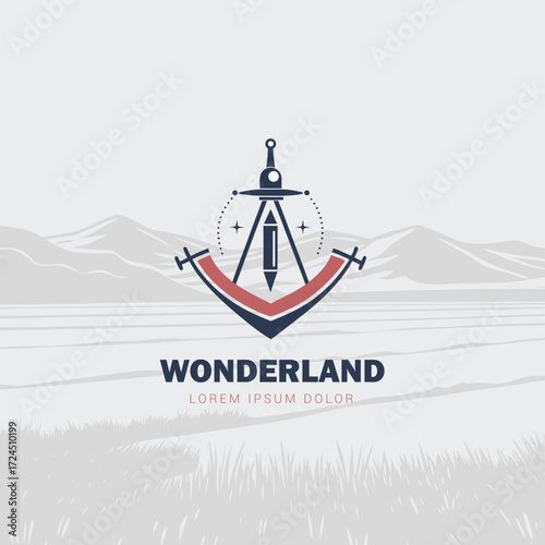Modern Land Survey and Mapping Logo for Professional Identity