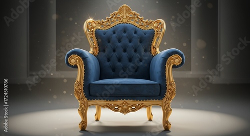Ornate throne chair