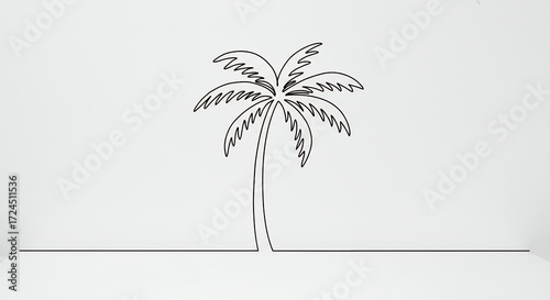 Simple palm tree illustration