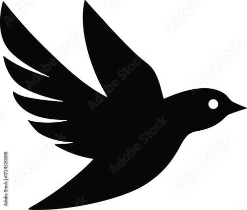 Flying birds vector icon.eps