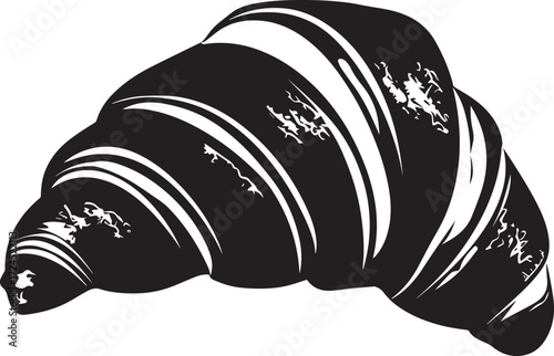 Croissant clean simple silhouette