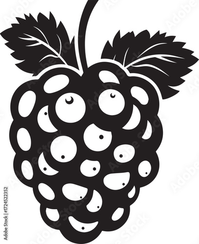 Boysenberry icon clean simple