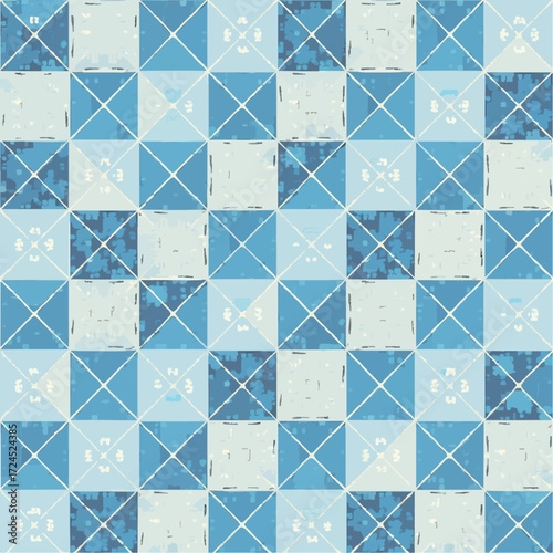 Seamless Abstract Crosshatch Lines Pattern Vector