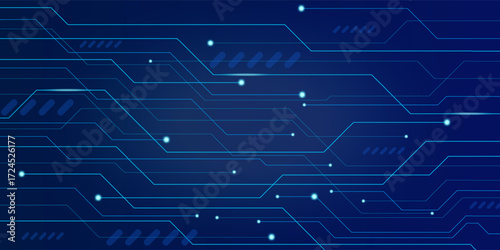 Abstract Technology Background Futuristic Circuit Board Design