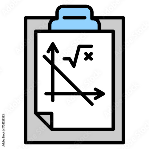 Algebra lineal color icon