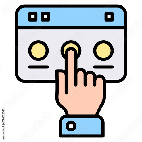 Select lineal color icon