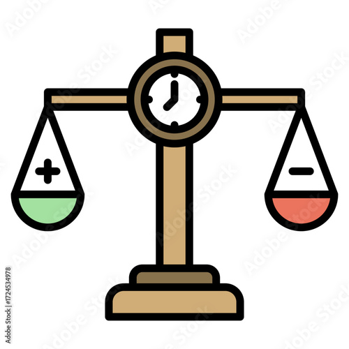Fairness lineal color icon