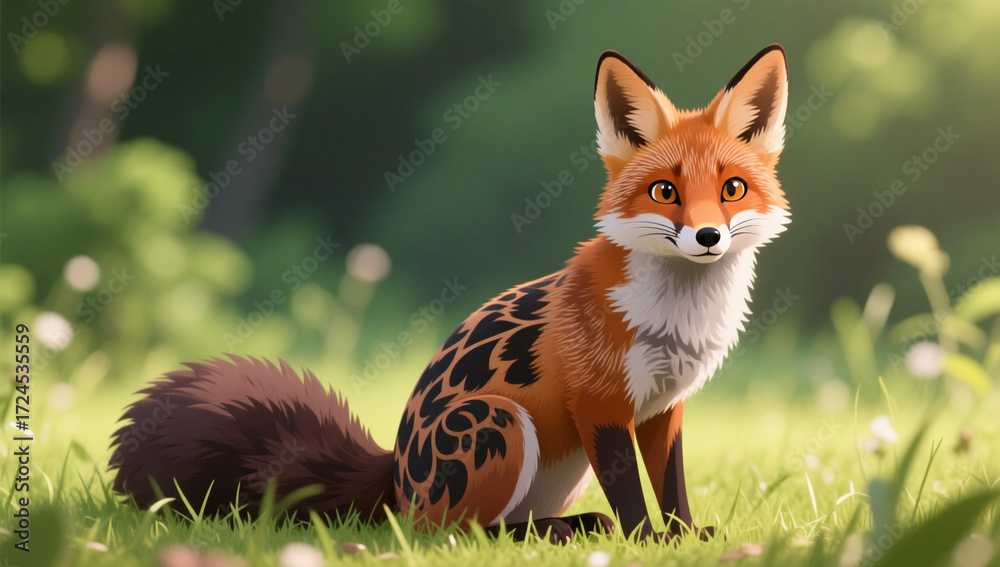 Fototapeta premium red fox vulpes