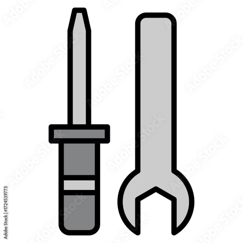 Maintenance Tool lineal color icon