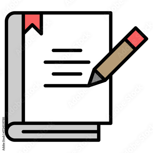 History lineal color icon