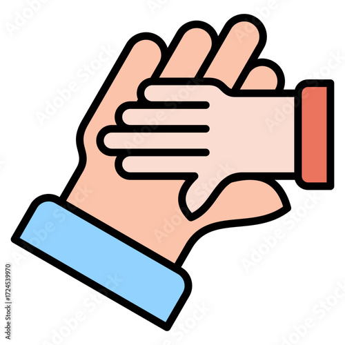 Aid lineal color icon