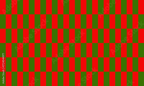 Checkerboard pattern with red and green checkered design.
