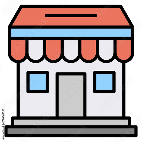 Store lineal color icon