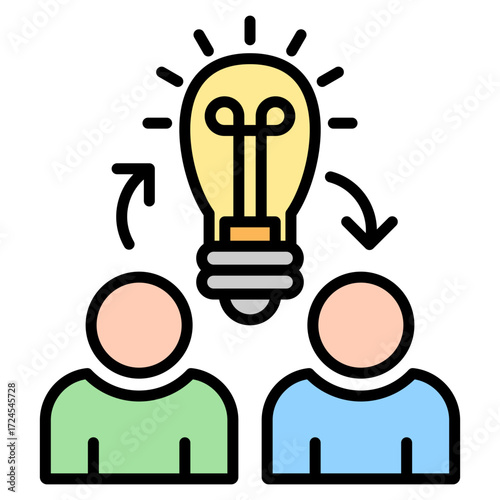 Mentor lineal color icon