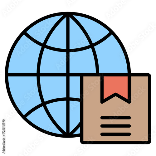 Logistics lineal color icon