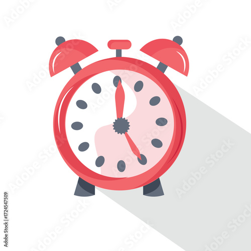 cartoon  alarm clock vector icon..perfect for concepts such as waking up or time management