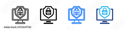 Vpn Icon Set Multiple Style Collection