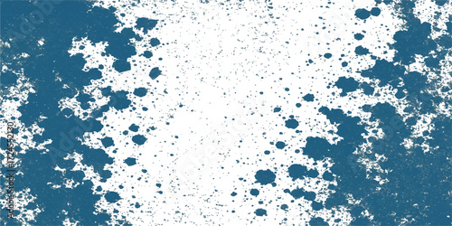 Blue water splash design with snowflake decoration and grunge texture on a cold winter day