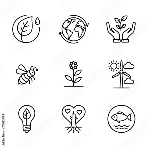 Business and Finance Icons Illustrative Collection for Growth, Strategy, and Success