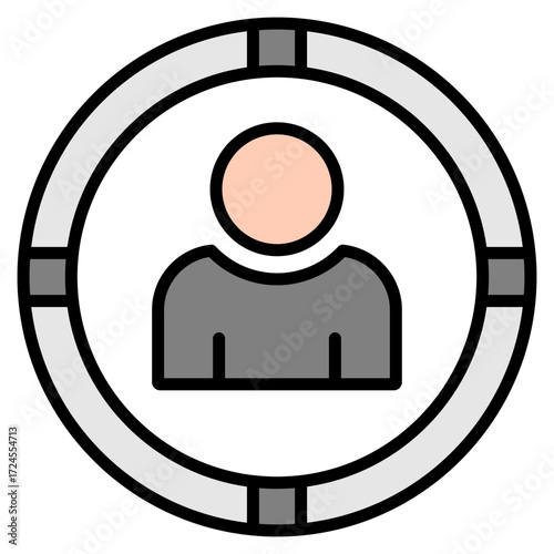 User lineal color icon