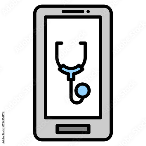 Telemedicine lineal color icon