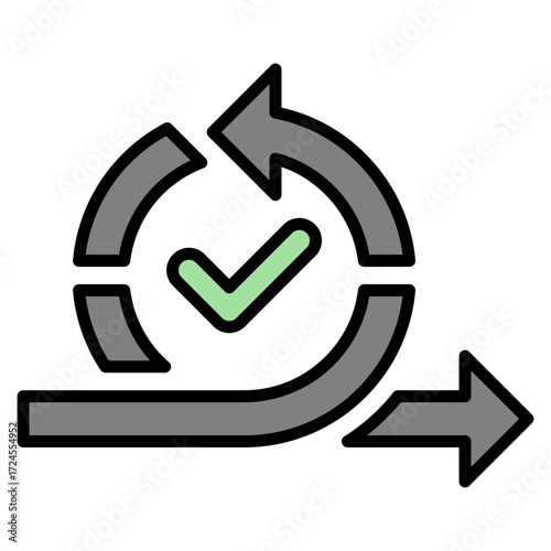 Agile lineal color icon