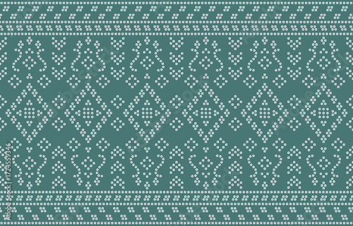 Ethnic Pattern. Ethnic India Bhandhani seamless pattern for embroidery, textile decoration and tile design.