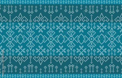 Ethnic Pattern. Ethnic India Bhandhani seamless pattern for embroidery, textile decoration and tile design.