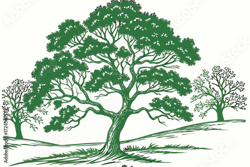 green tree vector
