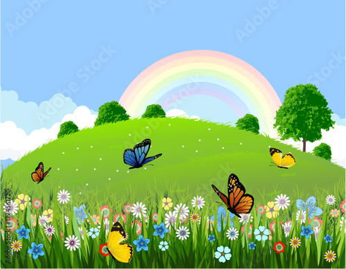 Green Landscape Vector.eps