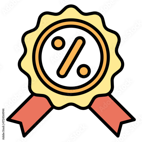 Promotion lineal color icon