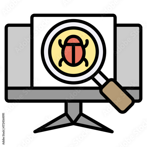 Bugs lineal color icon