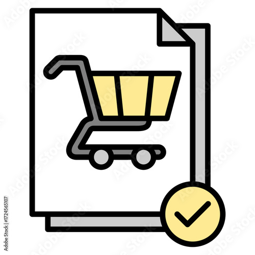Order lineal color icon