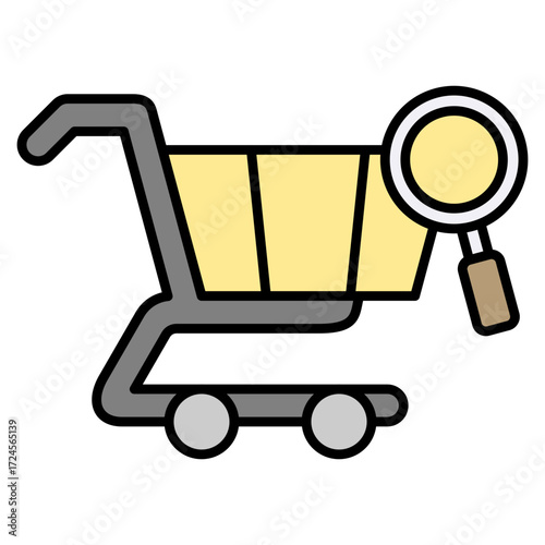 Search lineal color icon